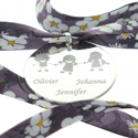 Pendentif gravé silhouettes Pendentif gravé silhouettes