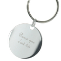Porte-clés rond gravé Porte-clés rond gravé