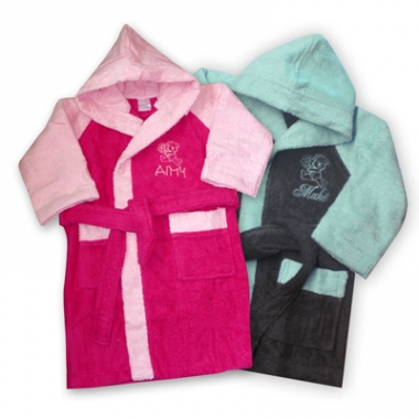 Peignoir brodé enfant Peignoir brodé enfant