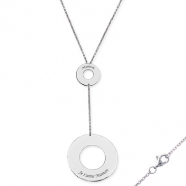 Collier deux jetons personnalisés Collier deux jetons personnalisés