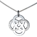 Pendentif gravé rosace Pendentif gravé rosace