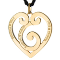 Pendentif coeur volute Pendentif coeur volute