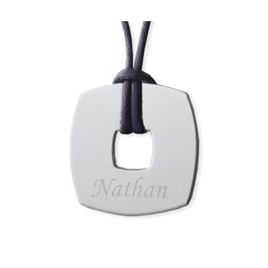 Pendentif jeton carré Pendentif jeton carré