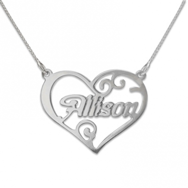 Pendentif prénom coeur Pendentif prénom coeur