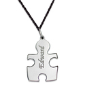 Pendentif puzzle gravé Pendentif puzzle gravé