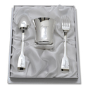 Coffret contemporain timbale et couverts Coffret contemporain timbale et couverts