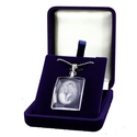 Pendentif verre photo gravée Pendentif verre photo gravée