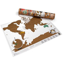 Mappemonde à gratter Mappemonde à gratter