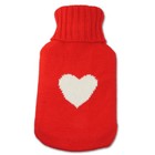 Bouillotte rouge design coeur