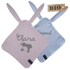 Doudou bio prénom bébé