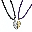 Pendentif coeur sécable argent et or Pendentif coeur sécable argent et or