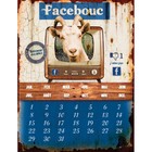 Calendrier en métal Facebouc