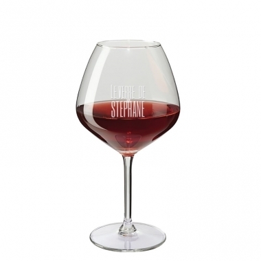 Verre à vin personnalisé avec prénom dégustation Verre à vin personnalisé avec prénom dégustation