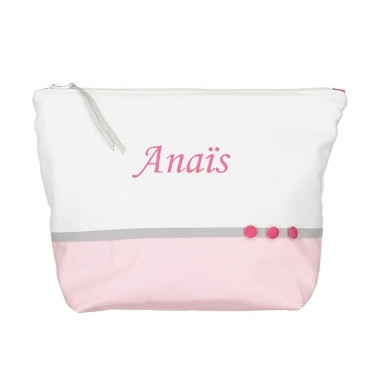 Trousse rectangulaire Joséphine brodée Trousse rectangulaire Joséphine brodée