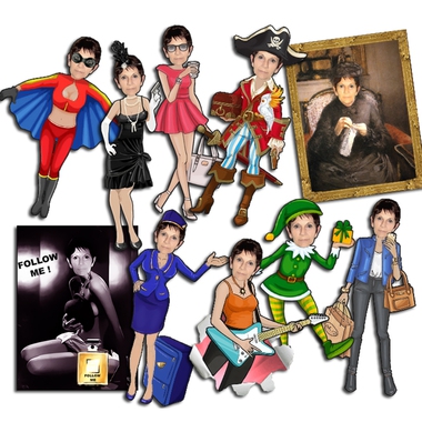 Magnets rigolos personnalisés photo portrait femme Magnets rigolos personnalisés photo portrait femme