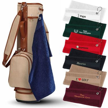 La serviette de golf personnalisée prénom La serviette de golf personnalisée prénom