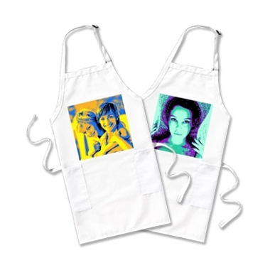 Tablier photo pop art personnalisé Tablier photo pop art personnalisé