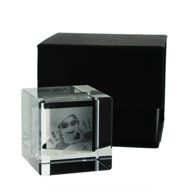 Cube verre photo gravé Cube verre photo gravé