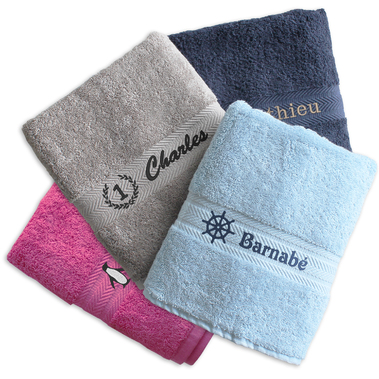 Serviette brodée Serviette brodée