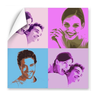 Affiche pop art personnalisée Affiche pop art personnalisée