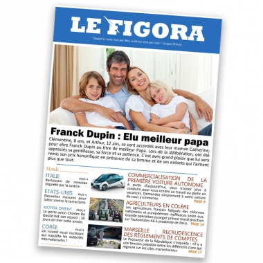Fausse Une de Journal actu personnalisé Fausse Une de Journal actu personnalisé