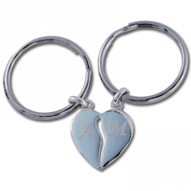 Porte clés coeur à partager Porte clés coeur à partager