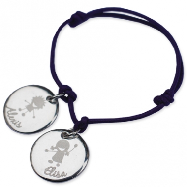 Bracelet silhouette enfant Bracelet silhouette enfant