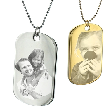 Pendentif plaque photo Pendentif plaque photo