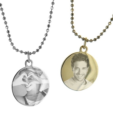 Pendentif gravé rond Pendentif gravé rond