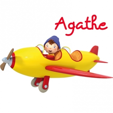 Stickers Oui oui en avion Stickers Oui oui en avion