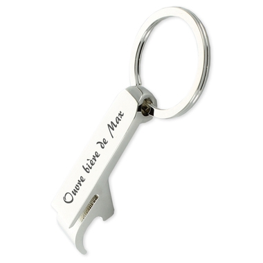 Porte-clés ouvre bouteille prénom gravé Porte-clés ouvre bouteille prénom gravé