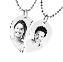 Pendentif coeur sécable photo