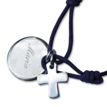 Médaille de baptême et croix