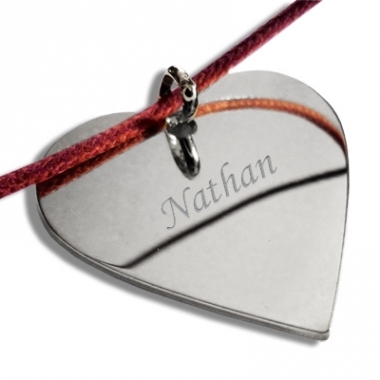 Grand pendentif coeur personnalisé Grand pendentif coeur personnalisé