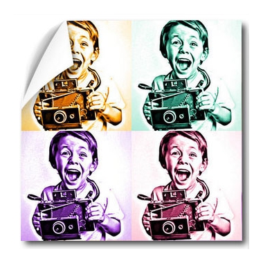 Poster monochrome 4 couleurs Poster monochrome 4 couleurs