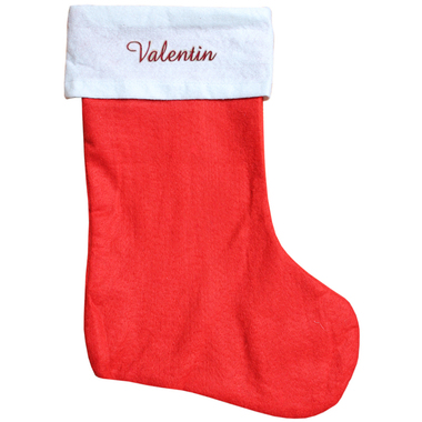 Botte de Noël rouge personnalisée Botte de Noël rouge personnalisée