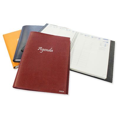 Agenda personnalisé en cuir