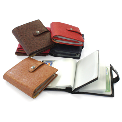 Porte cartes cuir personnalisé - 24 cartes