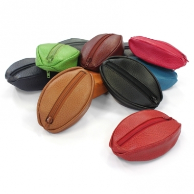 Porte monnaie cuir ovale personnalisé Porte monnaie cuir ovale personnalisé