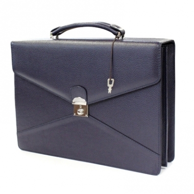 Serviette cuir 2 soufflets personnalisée Serviette cuir 2 soufflets personnalisée