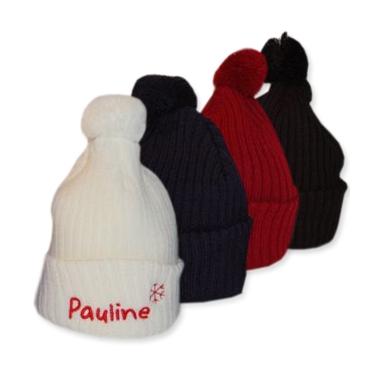 Bonnet à pompon personnalisé Bonnet à pompon personnalisé