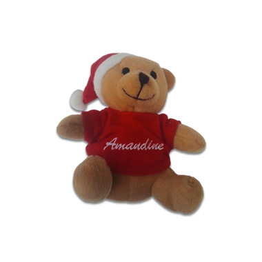 Ourson père noël brodé Ourson père noël brodé