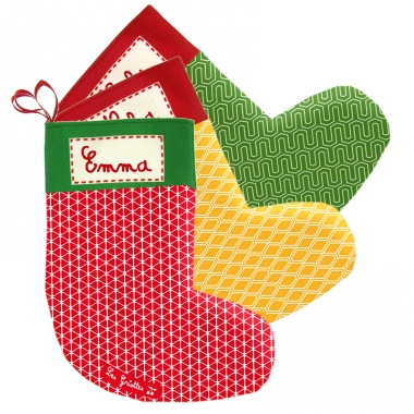 Chaussette de noël personnalisée vintage Chaussette de noël personnalisée vintage