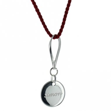 Pendentif médaille gravée suspendue Pendentif médaille gravée suspendue