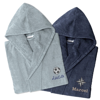 Peignoir homme brodé velours Peignoir homme brodé velours