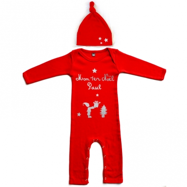 Pyjama de Noël et son bonnet assorti Pyjama de Noël et son bonnet assorti