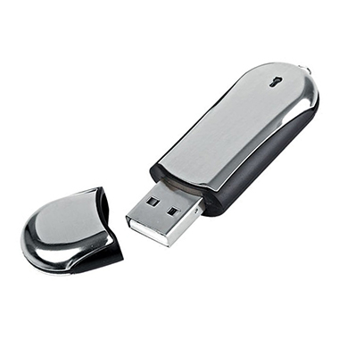 Clé USB grise à graver