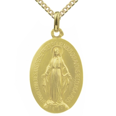 Médaille Vierge miraculeuse en or Médaille Vierge miraculeuse en or