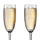 Flûtes à champagne personnalisées St Valentin