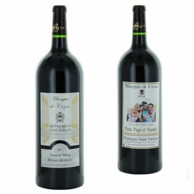 Magnum personnalisé Saint Emilion Magnum personnalisé Saint Emilion